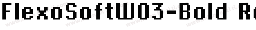 FlexoSoftW03-Bold Re字体转换